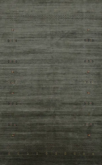 Sleek Gabbeh Area Rug 7x10 with Eye-Catching Decorative Elements