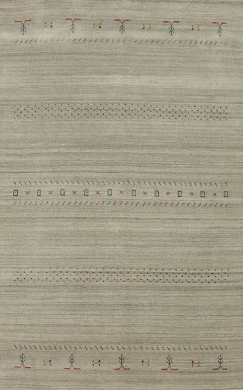 Tribal Gabbeh Oriental Area Rug 5x8