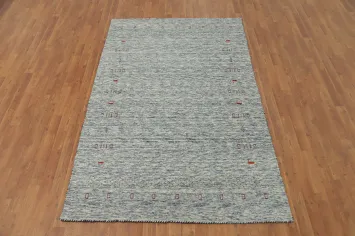 Little Animals Tribal Gabbeh Oriental Area Rug 5x8