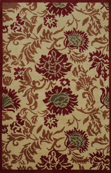 Classic Heritage-Style Area Rug 5x8 with Floral Elegance