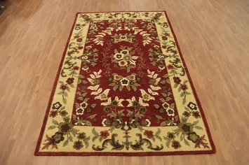 Floral Indian Area Rug 7x10