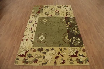 All-Over Floral Indian Area Rug 6x10