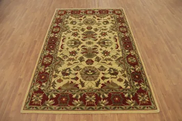 Floral Indian Area Rug 7x10