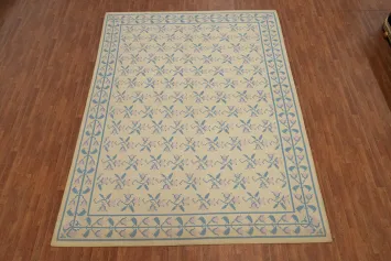 All-Over Flat Weave Kilim Durrie Area Rug 9x12