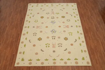 Flat Weave Kilim Durrie Nomad Area Rug 9x12