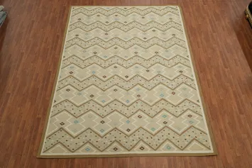 Flat Weave Kilim Durrie Nomad Area Rug 9x12