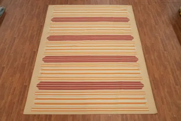Nomad Flat Weave Kilim Durrie Modern Area Rug 9x12