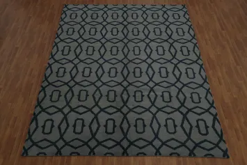 Contemporary Styled Moroccan Area Rug 9x12 with Intricate Design