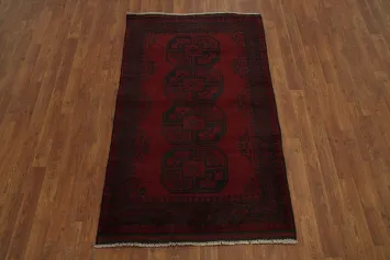 Tribal Red Balouch Afghan Rug 3x5