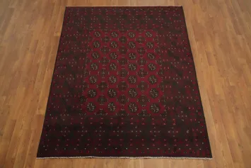 Tribal Red Balouch Afghan Rug 5x6