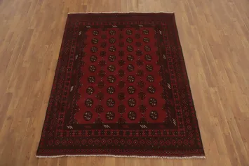 Tribal Wool Handmade Balouch Afghan Rug 5x7