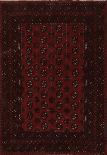 Tribal Red Balouch Afghan Rug 5x7