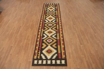 Geometric Kilim Oriental Runner Rug 3x13