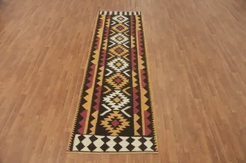 Geometric Kilim Oriental Runner Rug 3x10