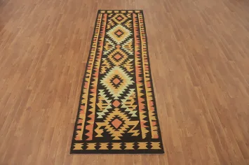 Tribal Wool Kilim Oriental Runner Rug 3x10