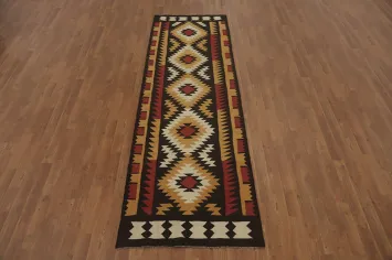 Tribal Wool Kilim Oriental Runner Rug 3x9