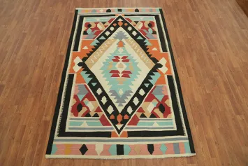 Tribal Wool Kilim Oriental Area Rug 5x8