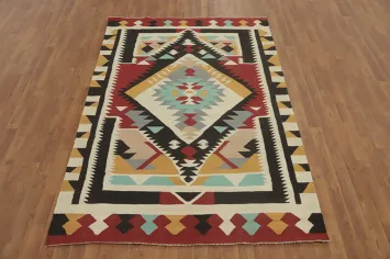Tribal Geometric Kilim Oriental Area Rug 5x8