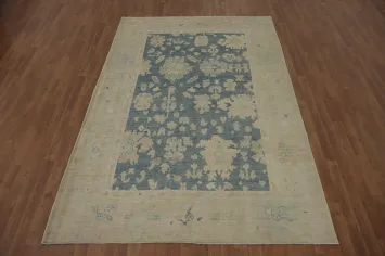 Vegetable Dye Wool Oushak Turkish Area Rug 6x9