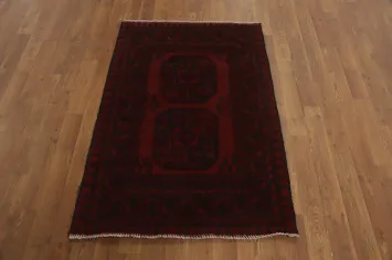 Elephant Foot Balouch Afghan Foyer Rug 3x4