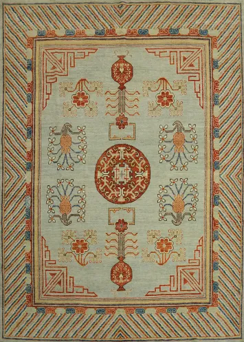 Handmade Wool Oushak Vegetable Dye Area Rug 8x10