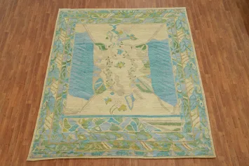 Vegetable Dye Wool Oushak Turkish Area Rug 8x10