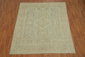 Vegetable Dye Wool Oushak Turkish Area Rug 8x10