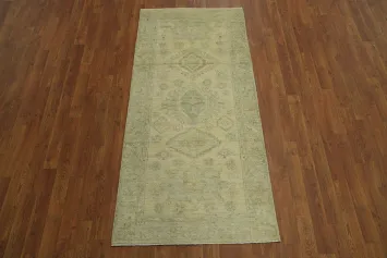 Vegetable Dye Wool Oushak Turkish Rug 3x6