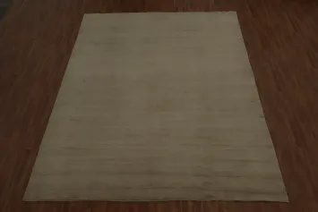 Vegetable Dye Solid Gabbeh Modern Area Rug 10x13