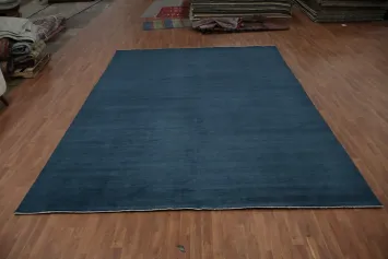 Luxury Large Blue Gabbeh Rug to Enhance Your Contemporary Home Decor 10x14
