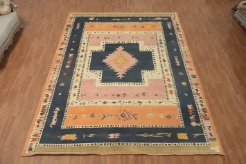 Vegetable Dye Gabbeh Turkish Large Rug 10x14