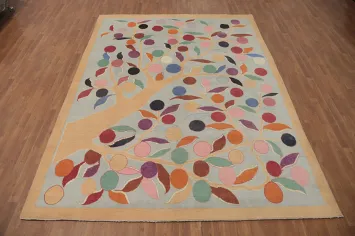 Vegetable Dye Art Deco Chinese Area Rug 8x10