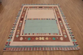 Vegetable Dye Gabbeh Turkish Area Rug 8x10