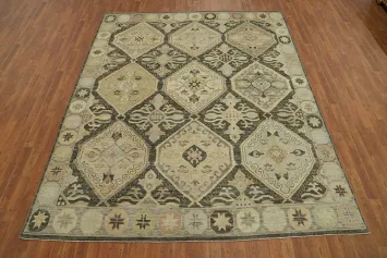 Vegetable Dye Wool Oushak Turkish Area Rug 8x10