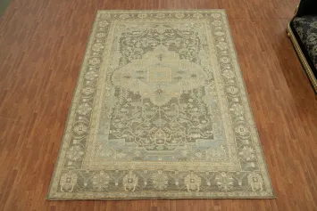 Vegetable Dye Wool Oushak Turkish Large Rug 10x14