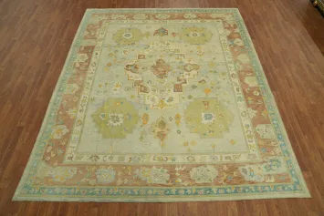 Handmade Wool Oushak Turkish Area Rug 8x10