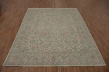 All-Over Floral Oushak Vegetable Dye Area Rug 8x10