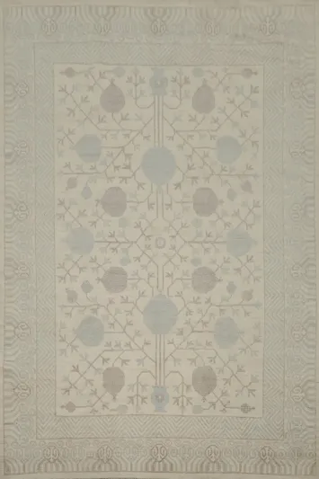 Handmade Wool Oushak Vegetable Dye Area Rug 9x12