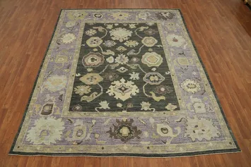 Vegetable Dye Wool Oushak Turkish Area Rug 8x10