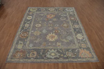 Vegetable Dye Wool Oushak Turkish Area Rug 8x10