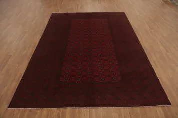 Geometric Balouch Afghan Area Rug 8x11