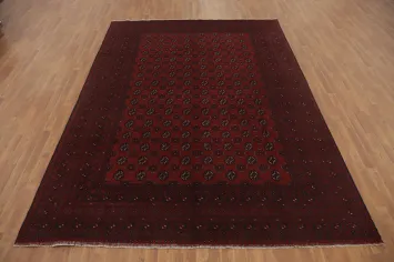 Geometric Balouch Afghan Area Rug 8x11