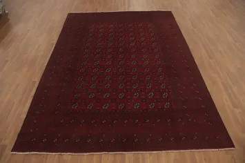Geometric Balouch Afghan Area Rug 8x11