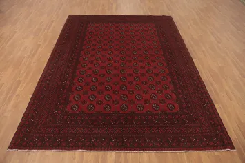 Geometric Balouch Afghan Area Rug 8x11