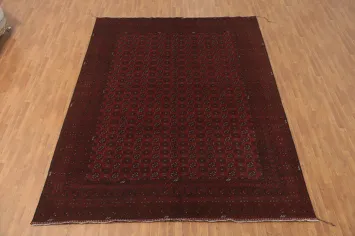 Geometric Balouch Afghan Area Rug 10x13