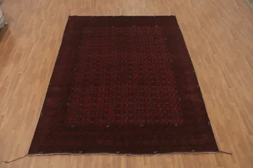 Handmade Red Balouch Afghan Area Rug 10x13