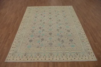 Vegetable Dye Wool Oushak Turkish Area Rug 8x10