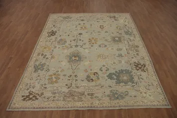 Vegetable Dye Wool Oushak Turkish Area Rug 8x10