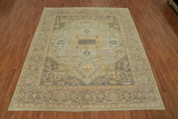 Vegetable Dye Wool Oushak Turkish Area Rug 8x10
