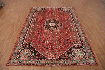 Vegetable Dye Shiraz Afghan Area Rug 8x11